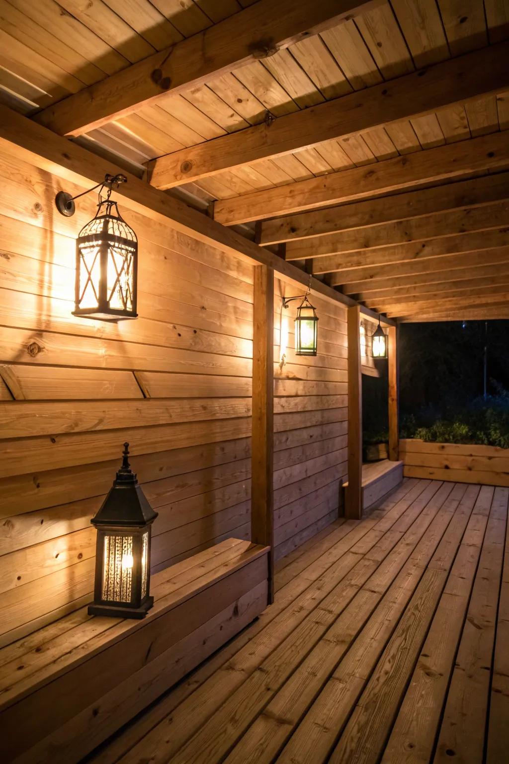 Embrace countryside charm using timber.