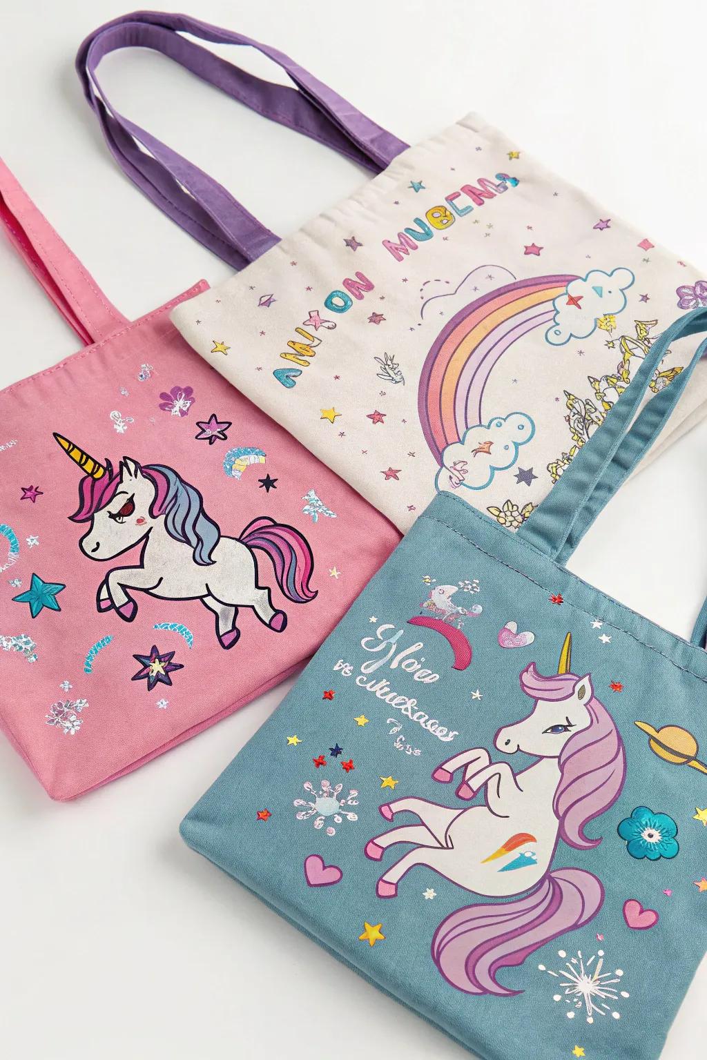 Eco-conscious equine tote bags that invitees will treasure.
