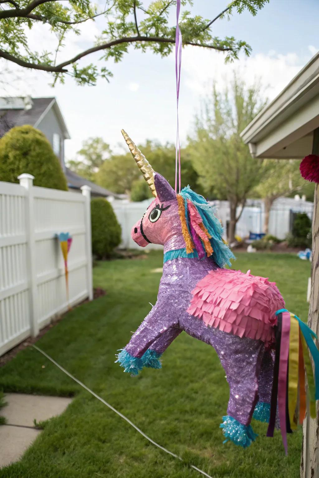 A DIY prism surprise container ready for party activities.