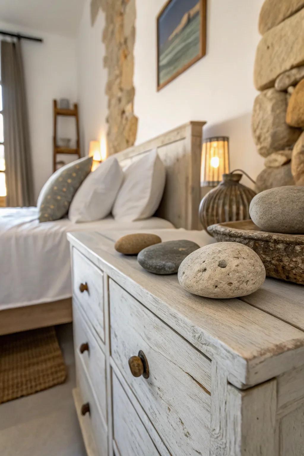 Craft tranquility with unaltered stone pulls.