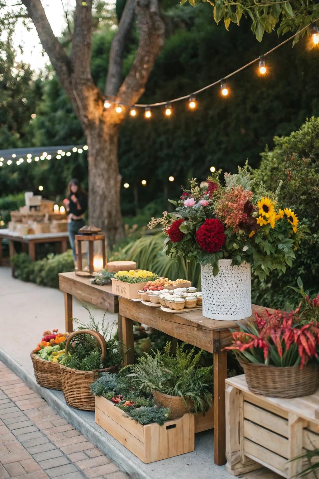 Introducing natural aspects brings warmth and a hint of nature to your display.
