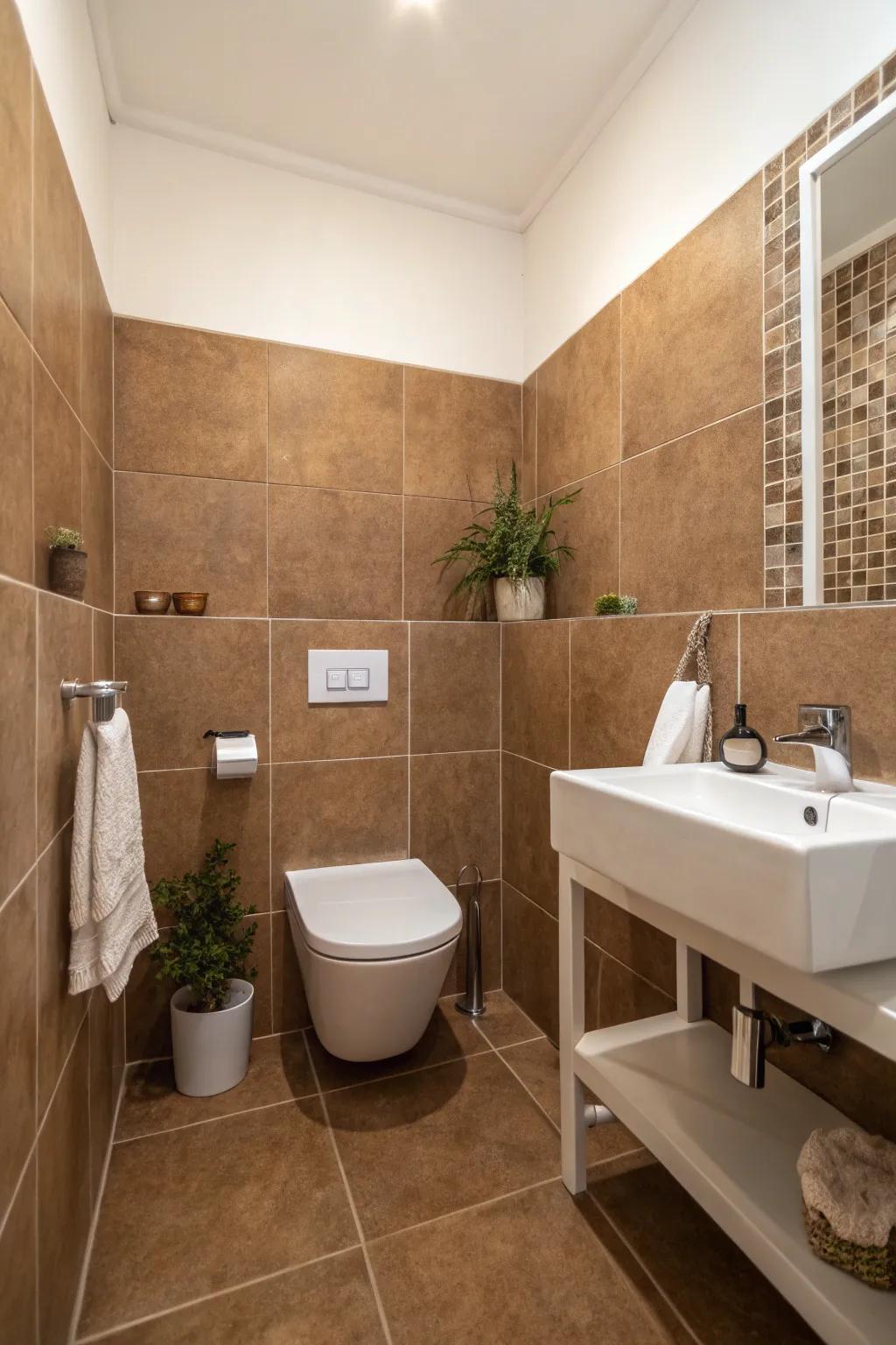 Minimalist decor lets the vintage tiles become the focal point.