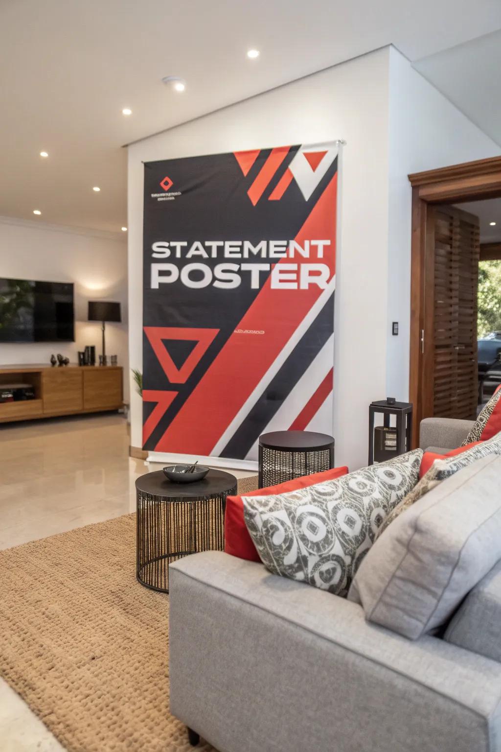 A substantial print creates a striking presence.