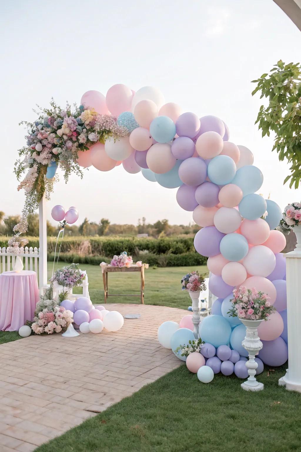 Fanciful and pleasant with a multi colored orb showcase.