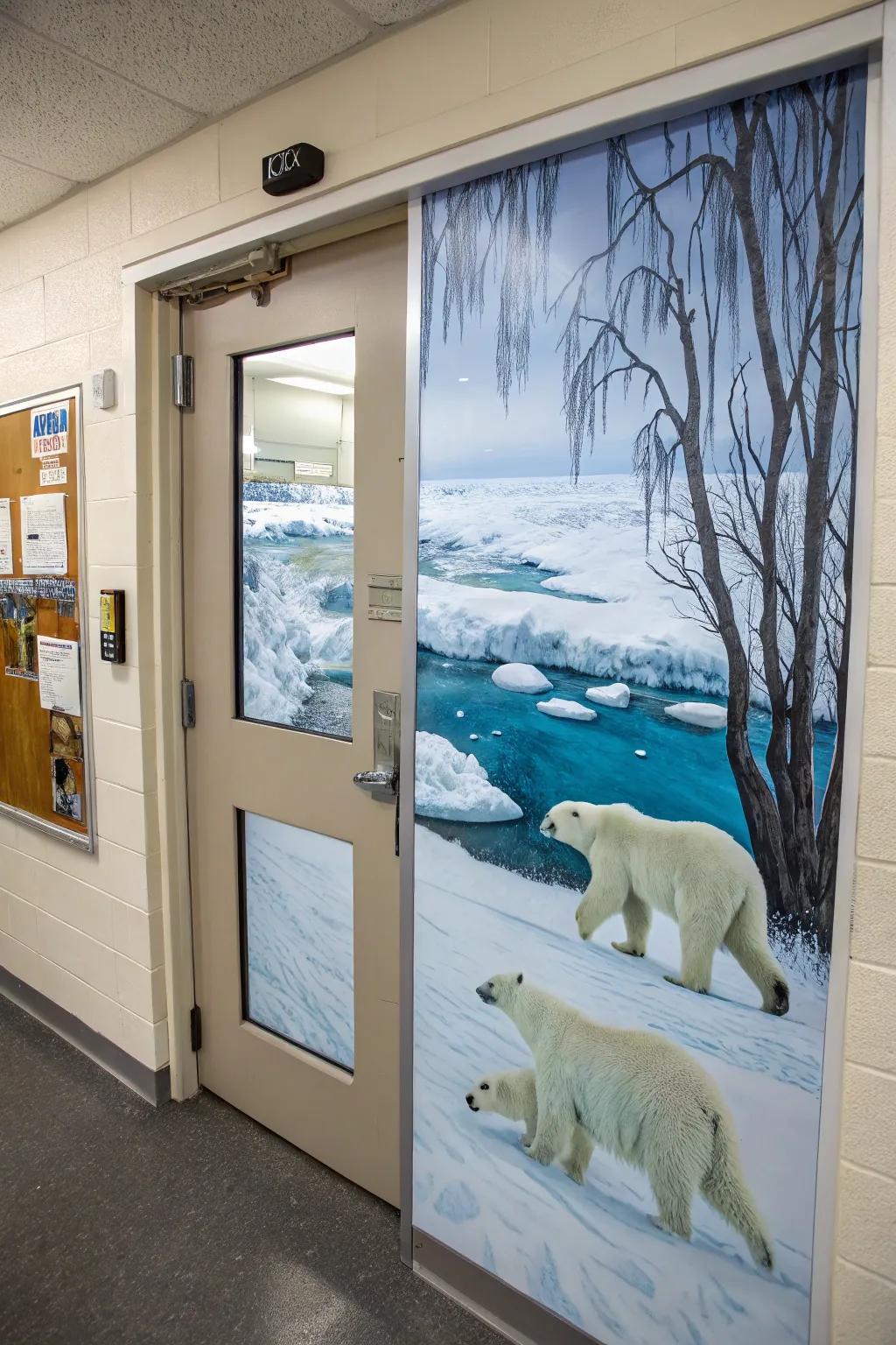 Join the arctic animals on a wintry expedition.
