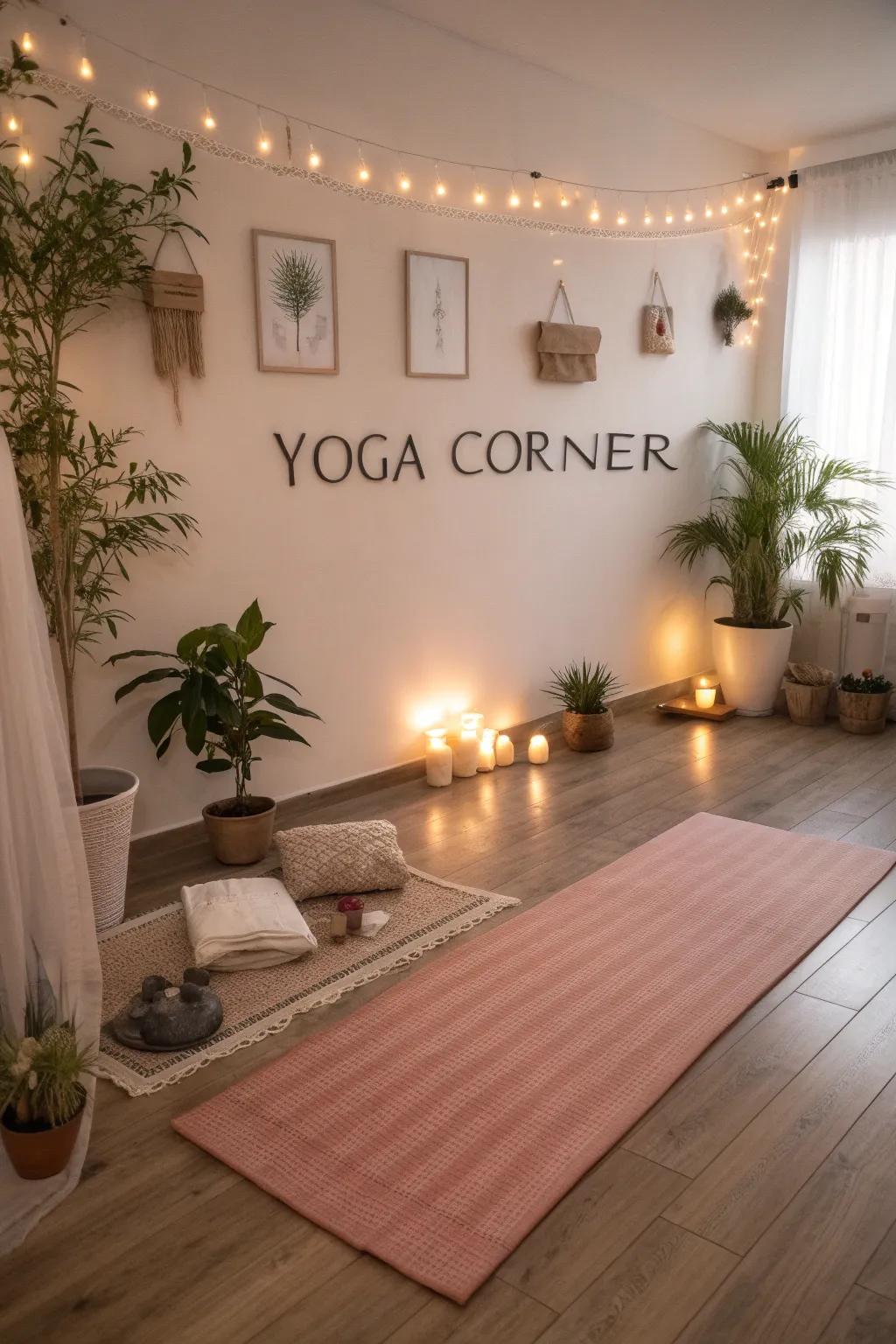 Having a dedicated area enhances your practice.