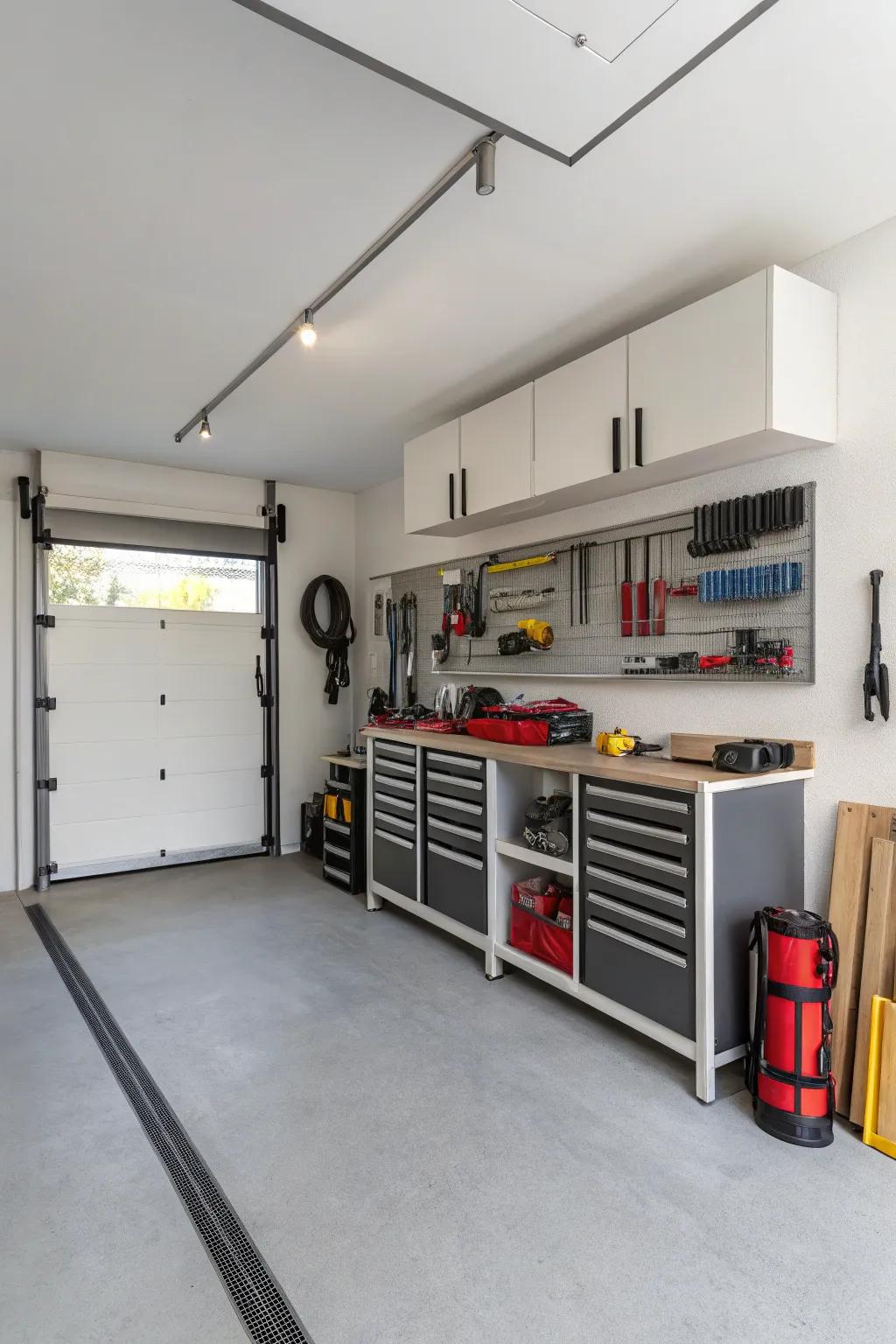 Minimalist design keeps your garage tidy and elegant.