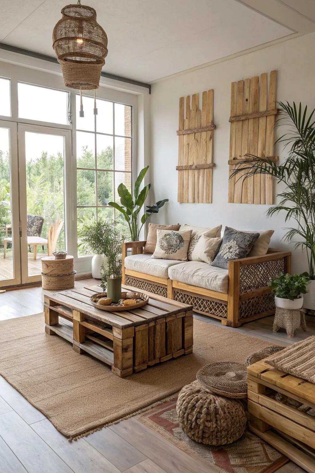 Eco-friendly materials enhance style and sustainability.