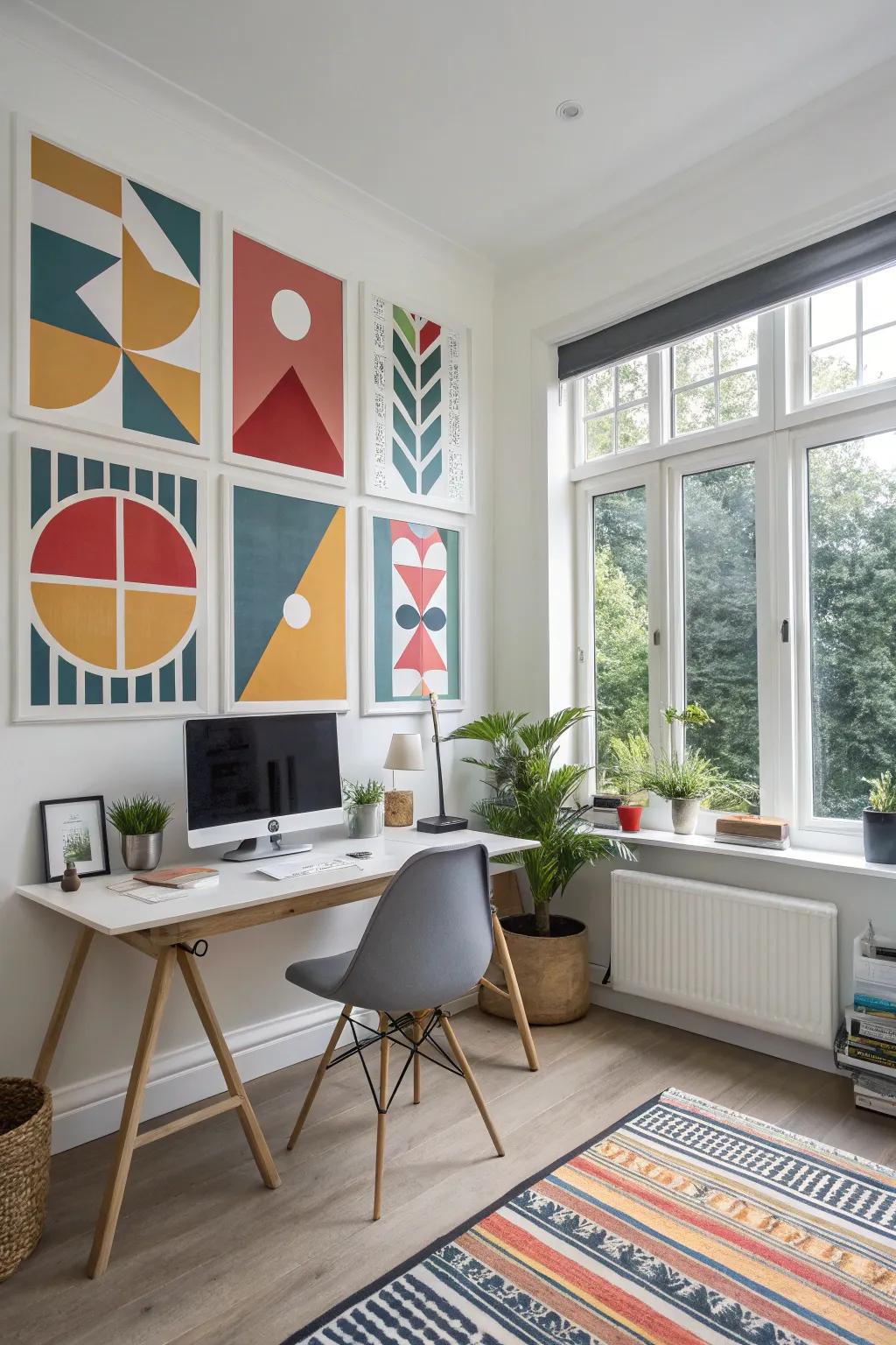 Regular figures introduce a modern touch to any room.