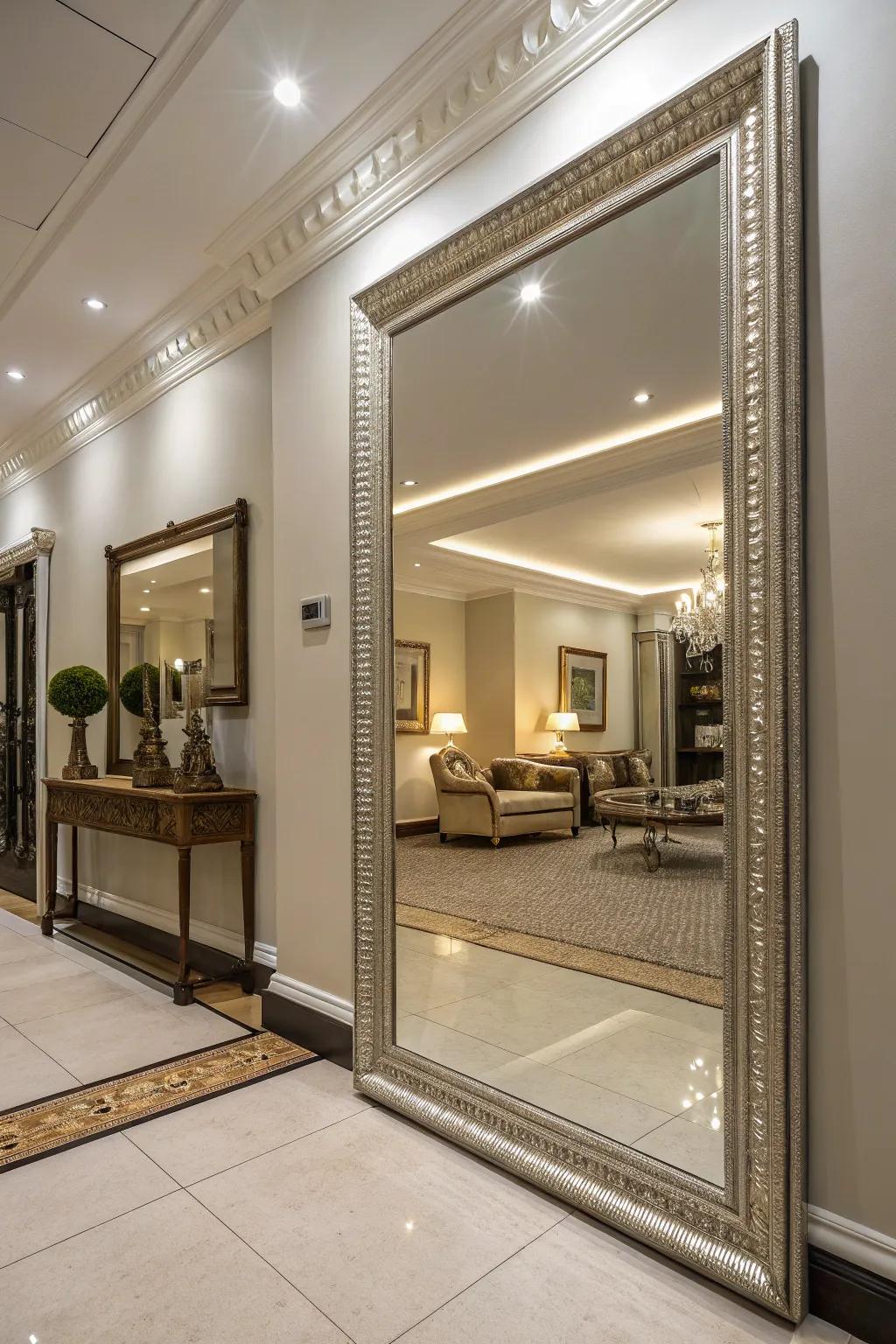 Reflectors have the power to visually broaden and brighten your area.