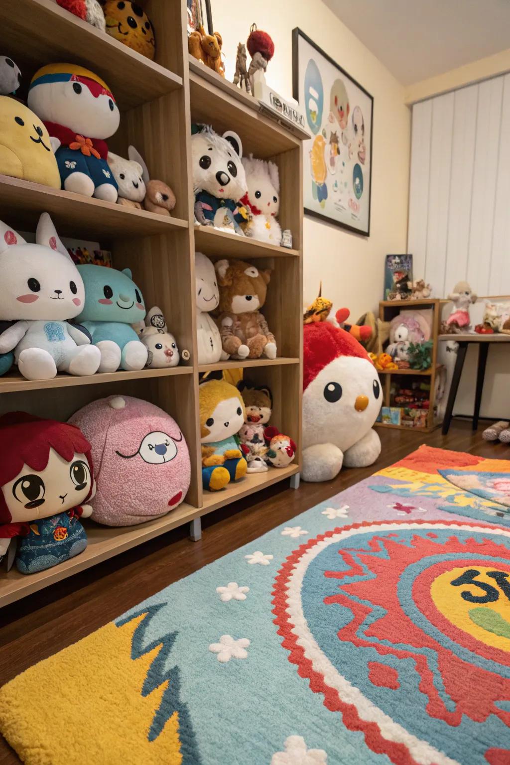 Accessories enhance the anime theme, adding comfort and style.
