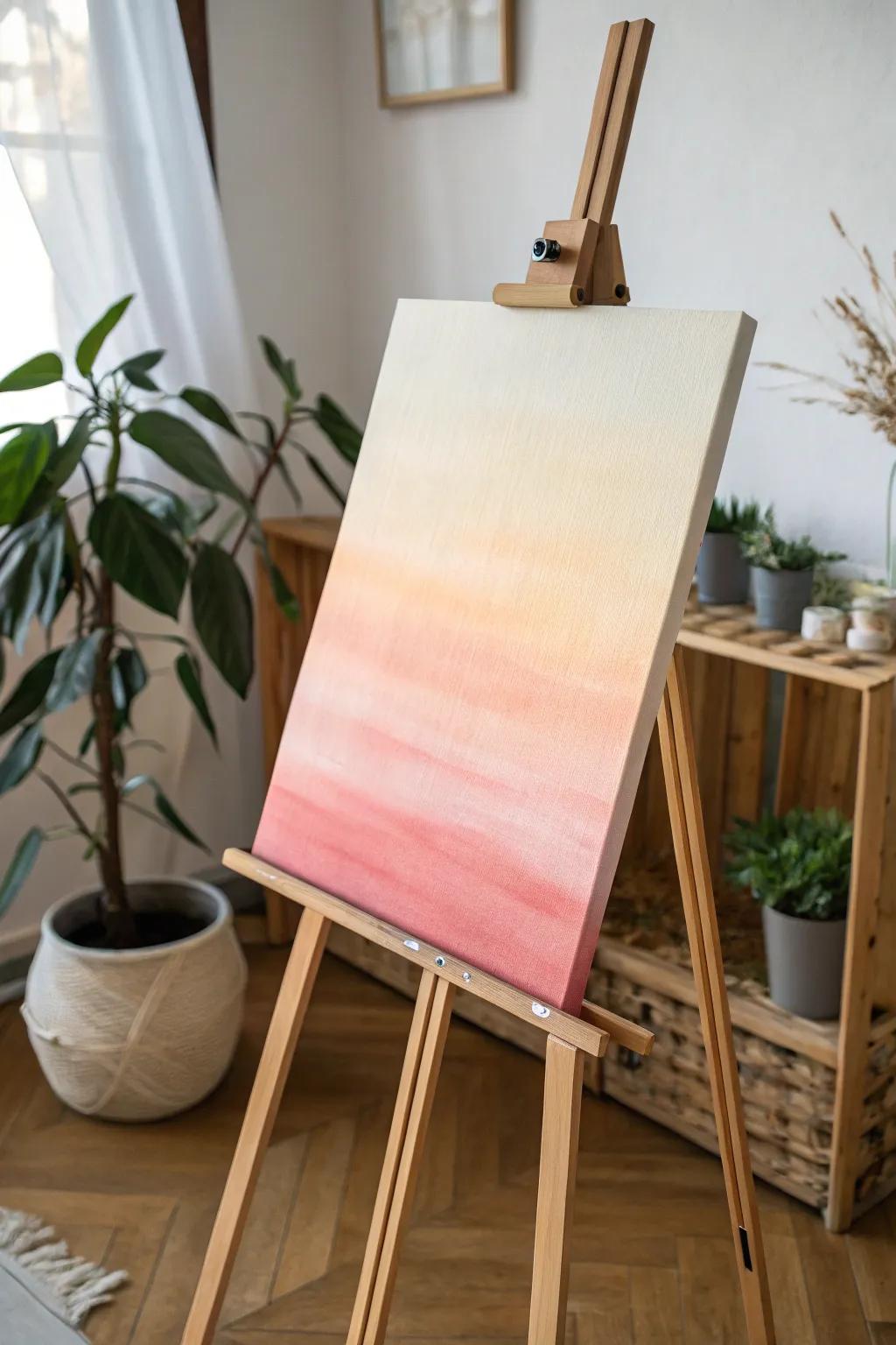 Attain a refined gradient effect utilizing a roller.