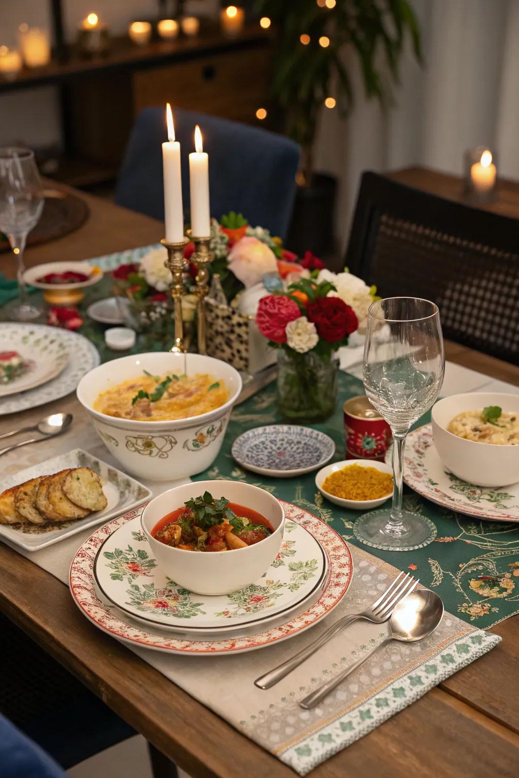 Travel the globe through culinary tastes with a themed supper night.