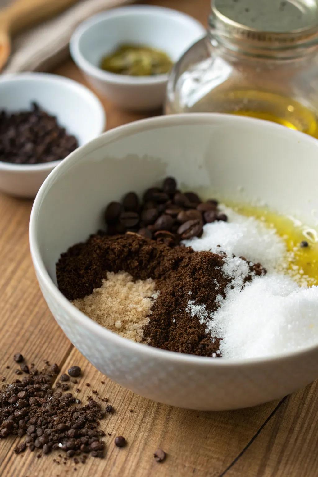 A homemade body scrub is a harmonious combination of exfoliation and aromatic bliss.