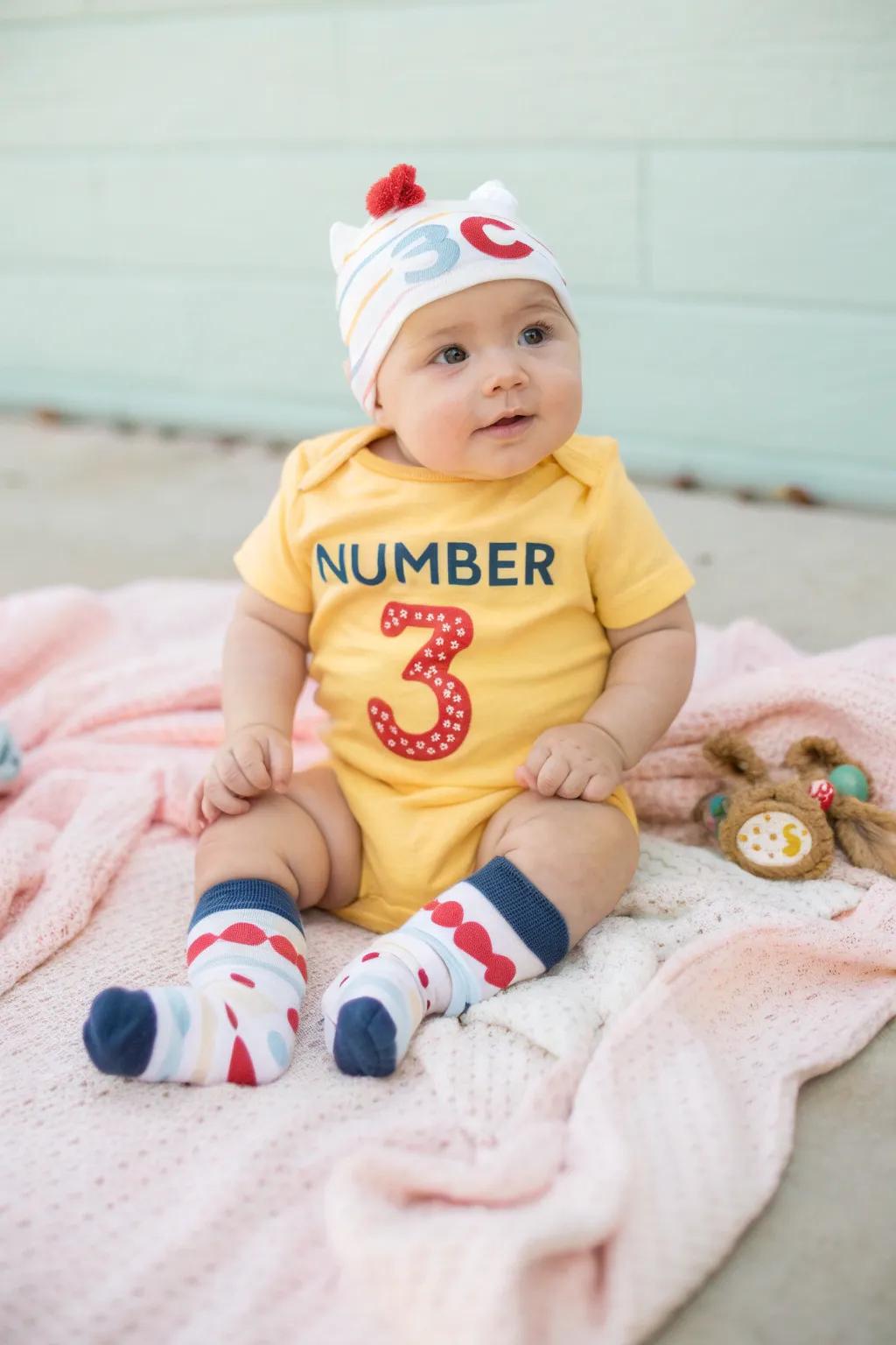 Tailored garments make each monthly photograph unique.