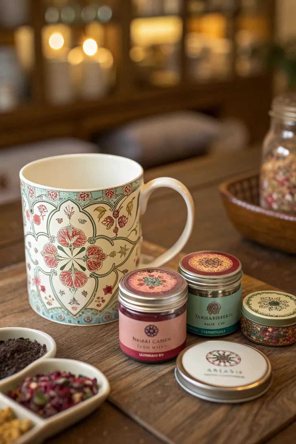 Themed drink sets are ideal for guests who appreciate a soothing cup.