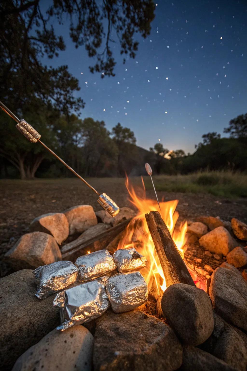 Cooking over the fire brings delicious flavors to life.