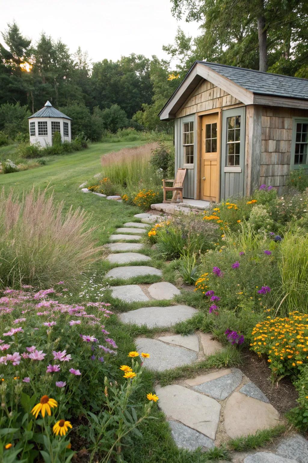 A hidden walkway provides secret and beauty.