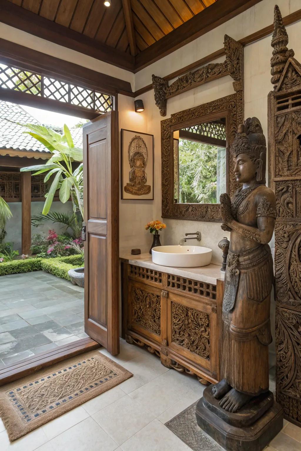 Ornamental details impart cultural sophistication and character.