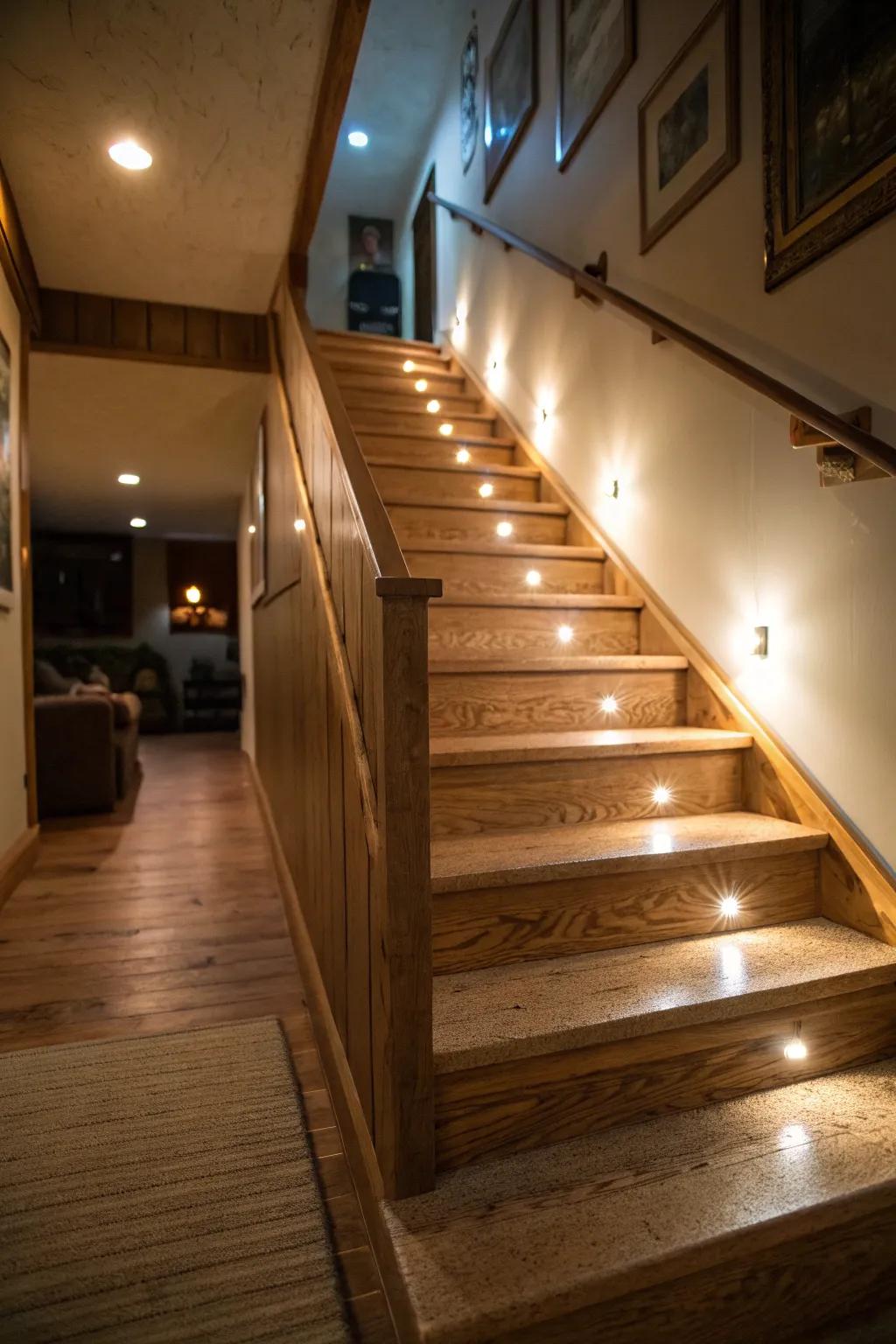 Set the perfect atmosphere with adjustable lights.