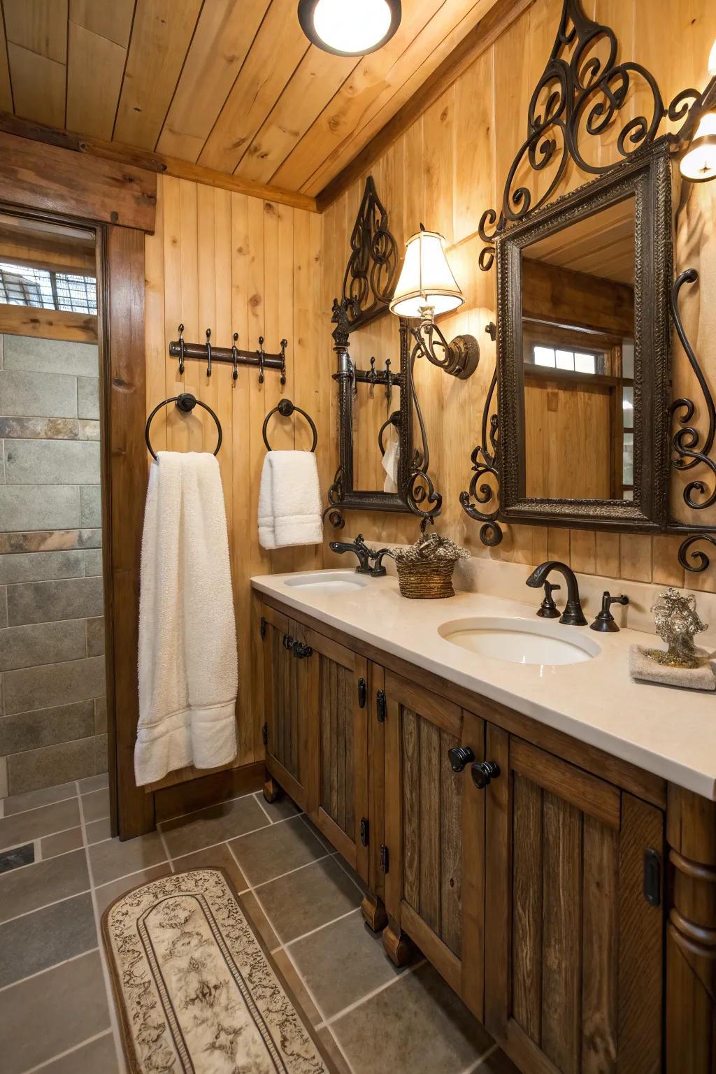 Architectural elements bring history and charm to your bathroom.