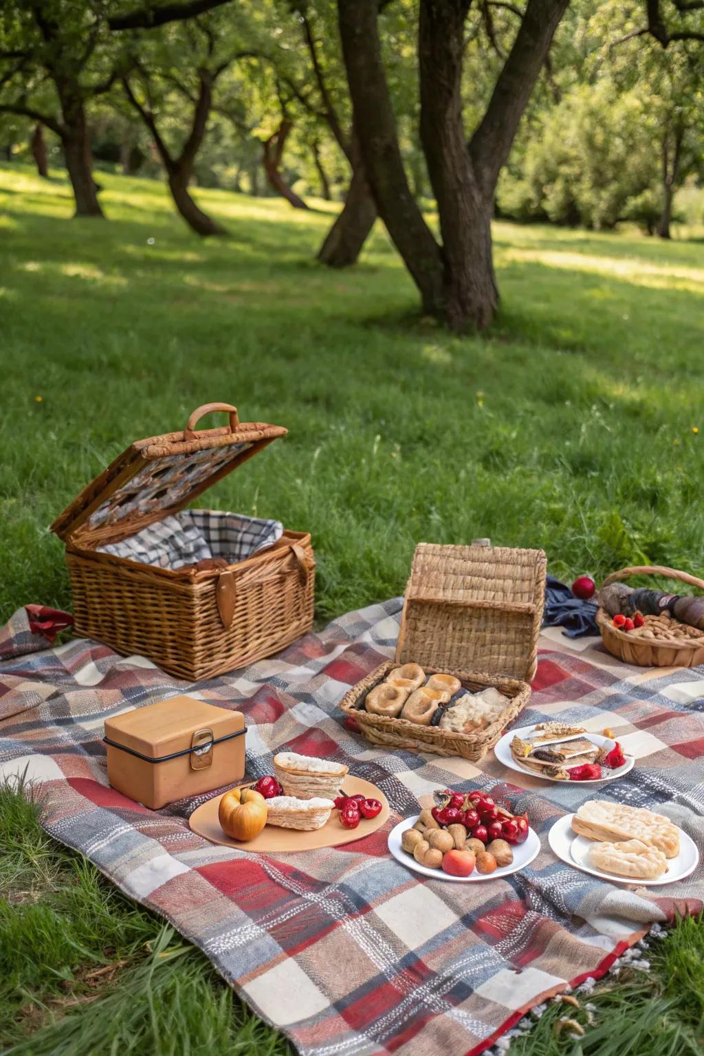 A charming Vintage Picnic BBQ design.