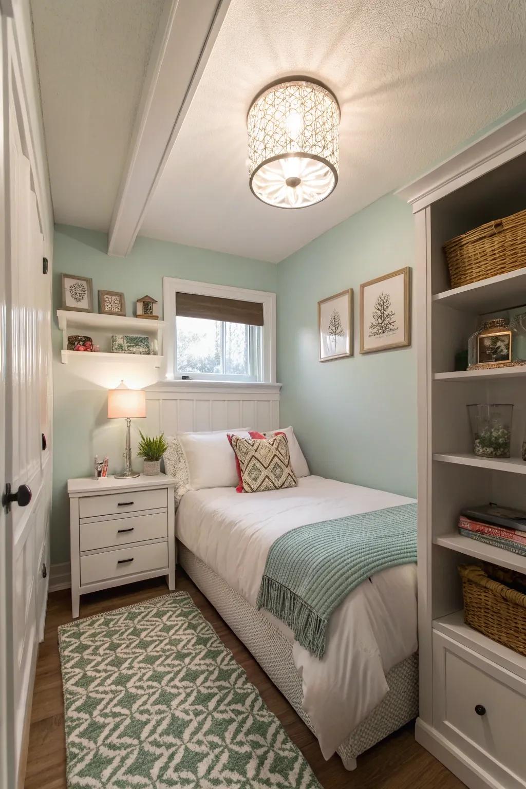 Flush mounts are ideal for conserving space without reducing style.