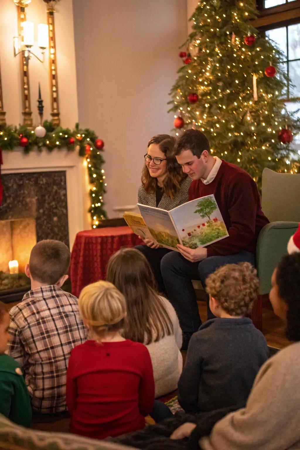 Share the joy of Christmas stories with your visitors.