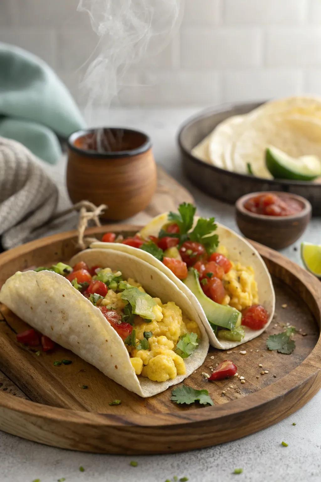 Morning wraps that introduce a festive twist to brunch.