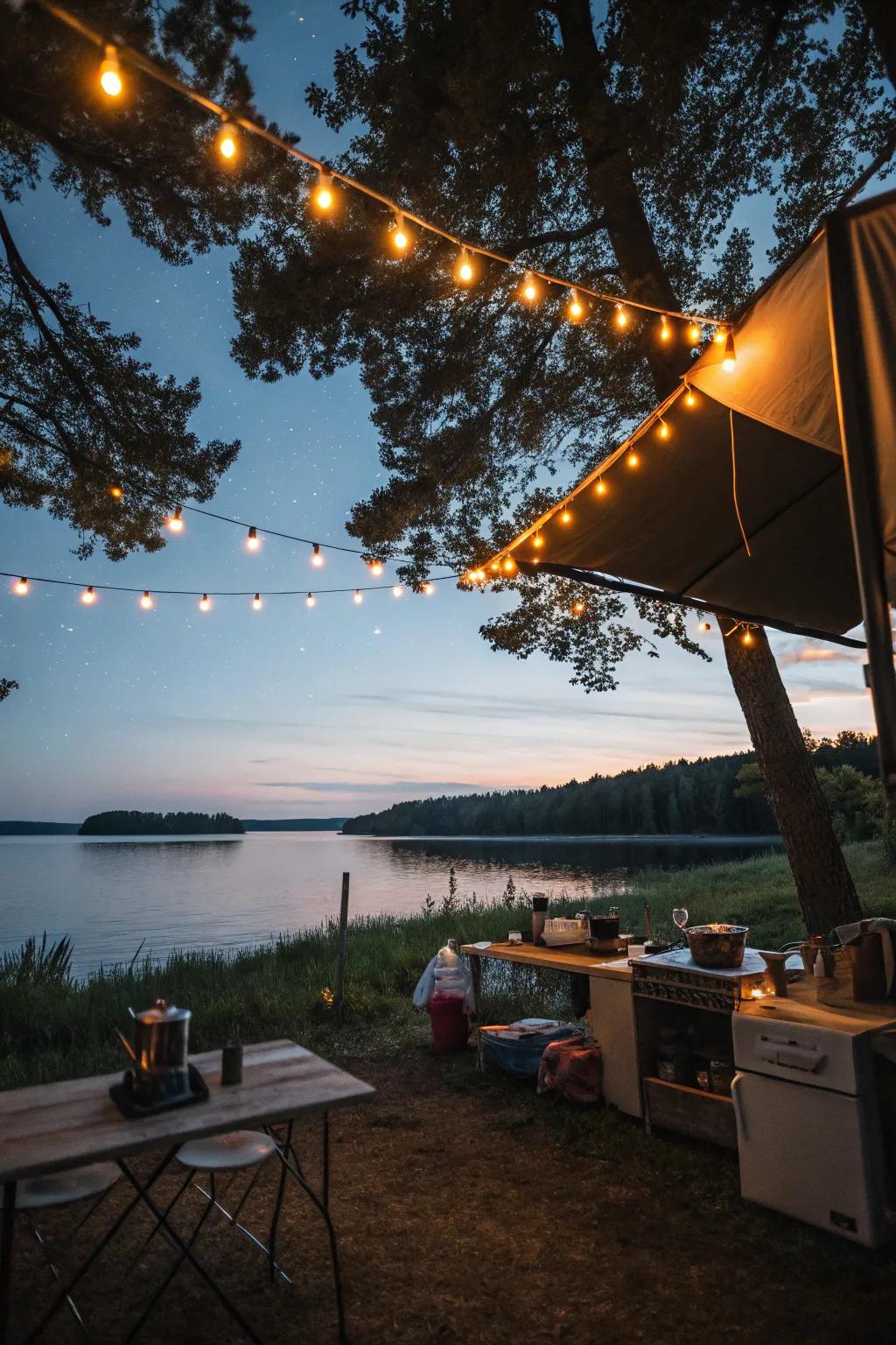 Establish an enchanting mood with soft illumination.