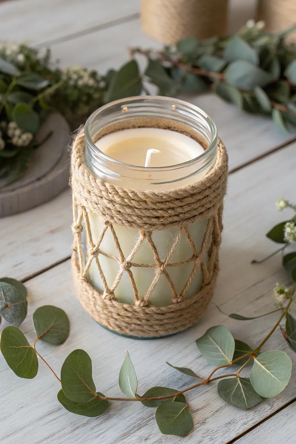 Encircle your realm in warmth with minimalist stranded elegance.