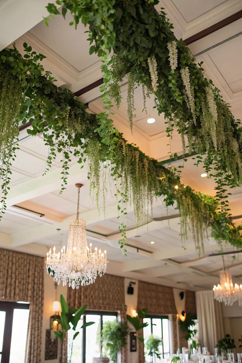 Drooping plant life for a rejuvenated sensation.