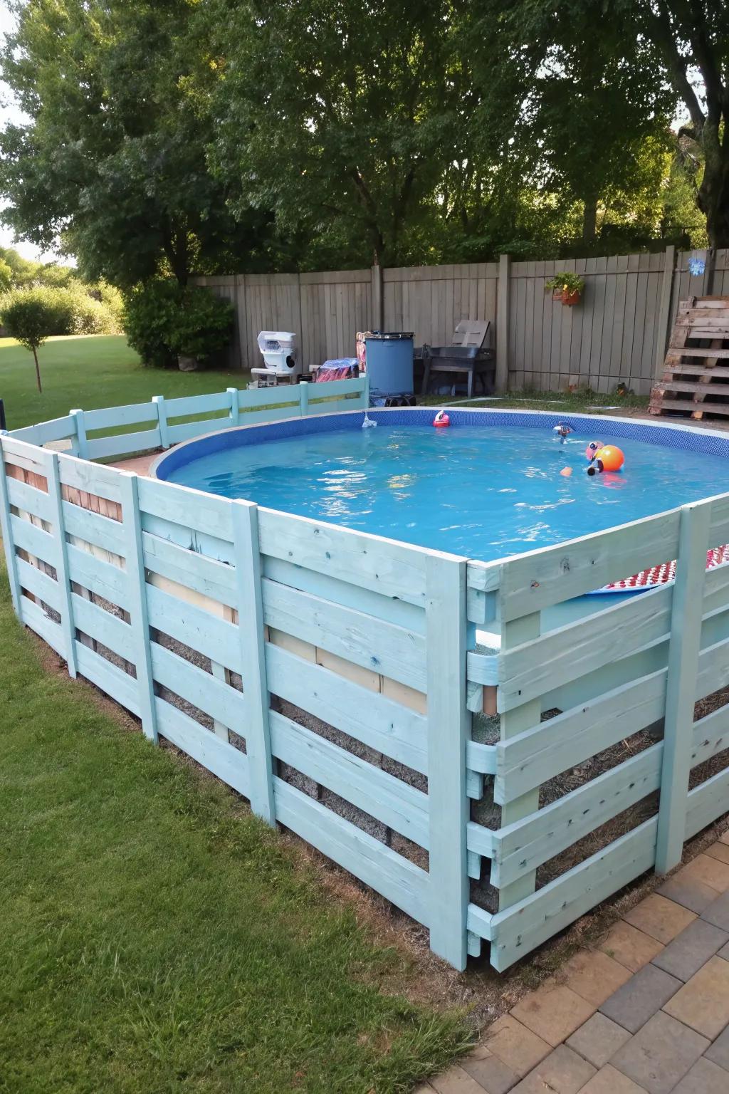 A pallet fence adds both privacy and style.