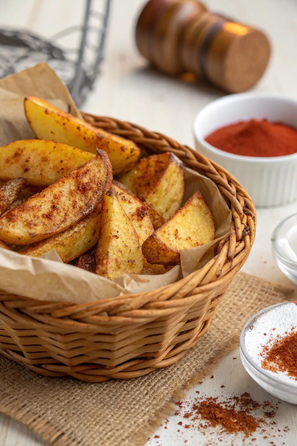 Spicy grilled potatoes bring a tasty kick to your BBQ menu.