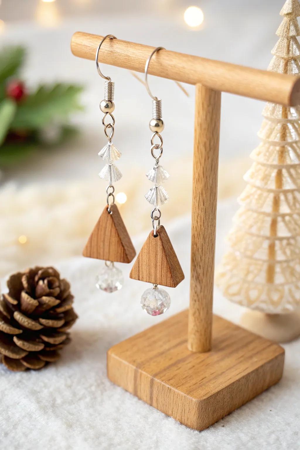 Incorporate a nuance of festive radiance with these handcrafted minimalist ear adornments, ideally suited for the holiday season!