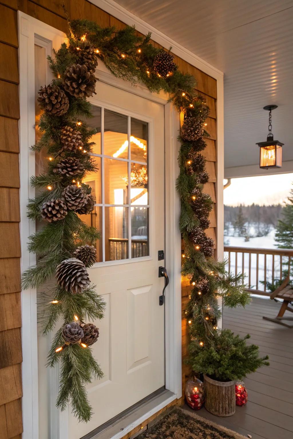 Nature-inspired elegance with a cone foliage.