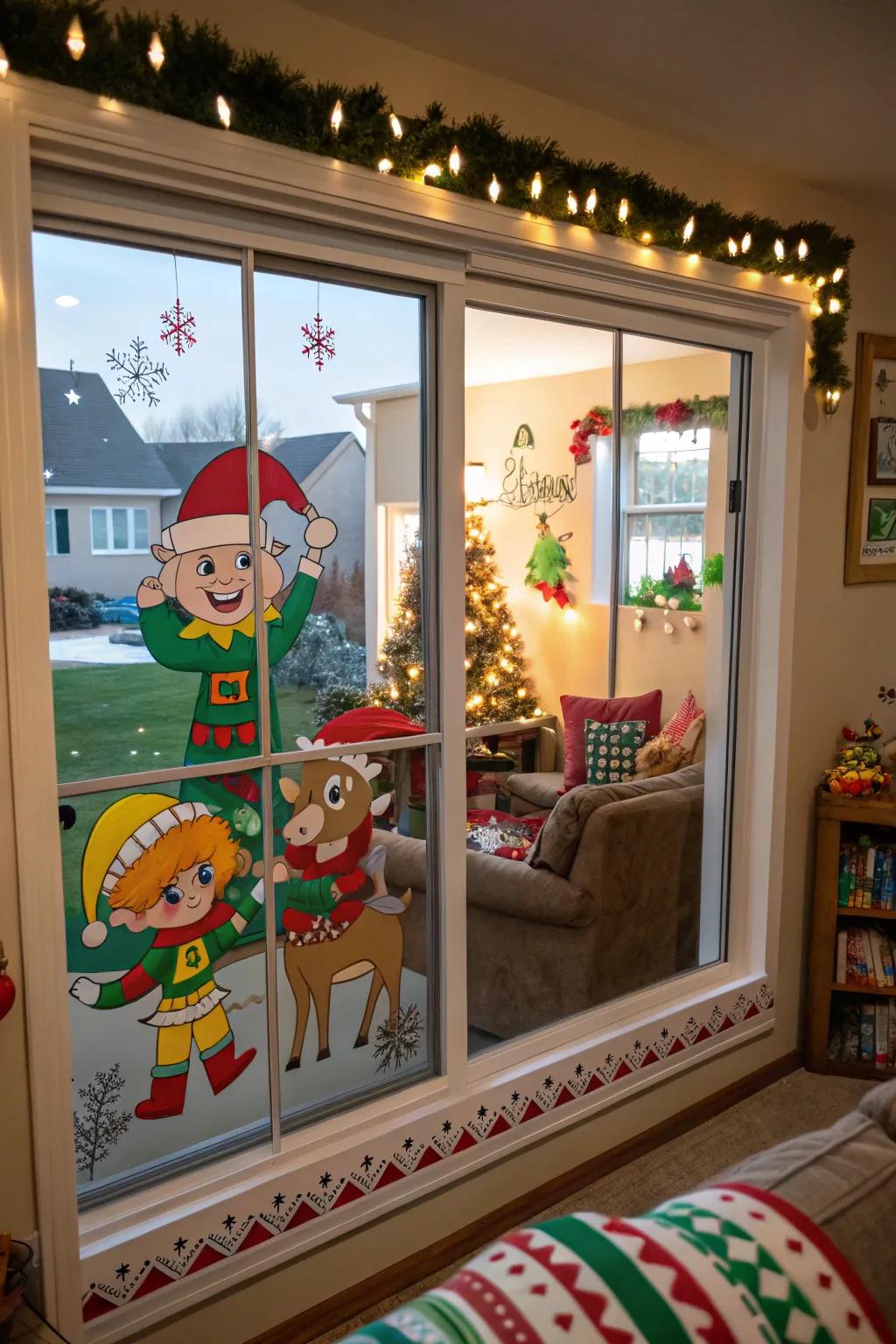 Incorporate a whimsical component via vibrant festive characters.