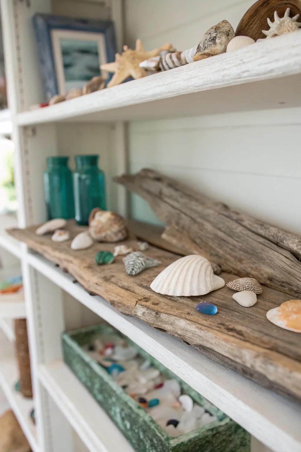 Discovered objects from the coast contribute natural allure.