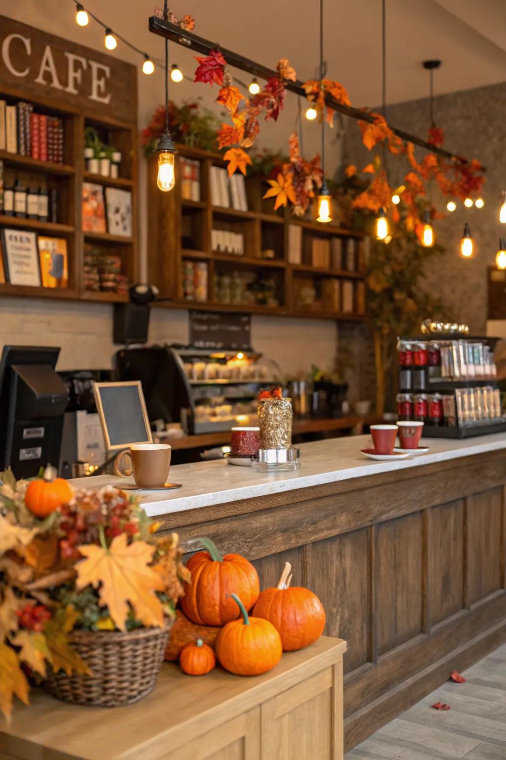 Seasonal decor ensures your coffee bar stays current.