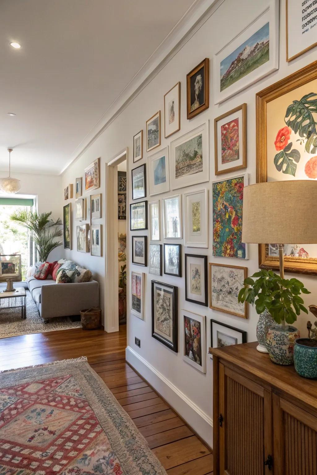 Craft an artistic declaration with your personal collection.