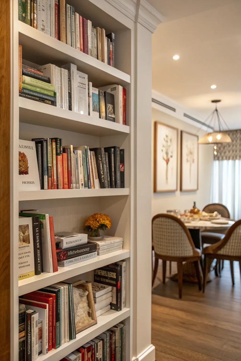 A reading nook incorporates charm and fascination to your dining room.