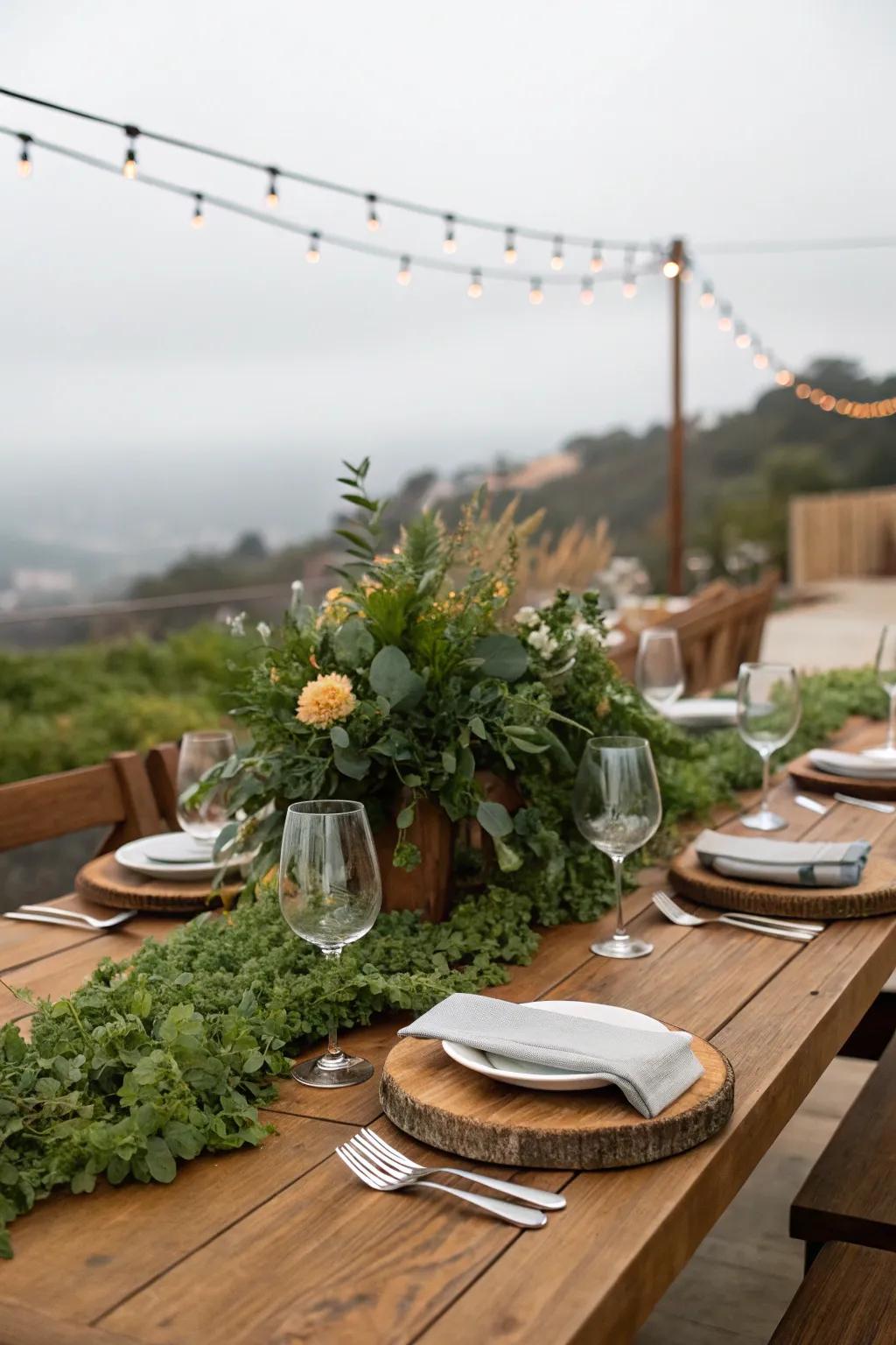 Inherent charm with countryside components and greenery.