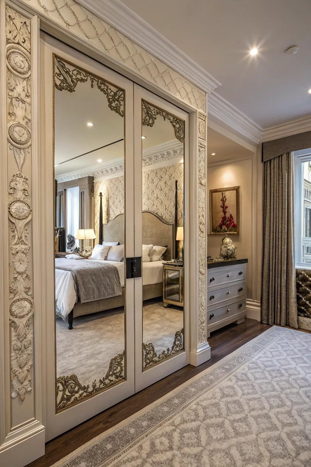 Ornamental edging adds dimension and interest.