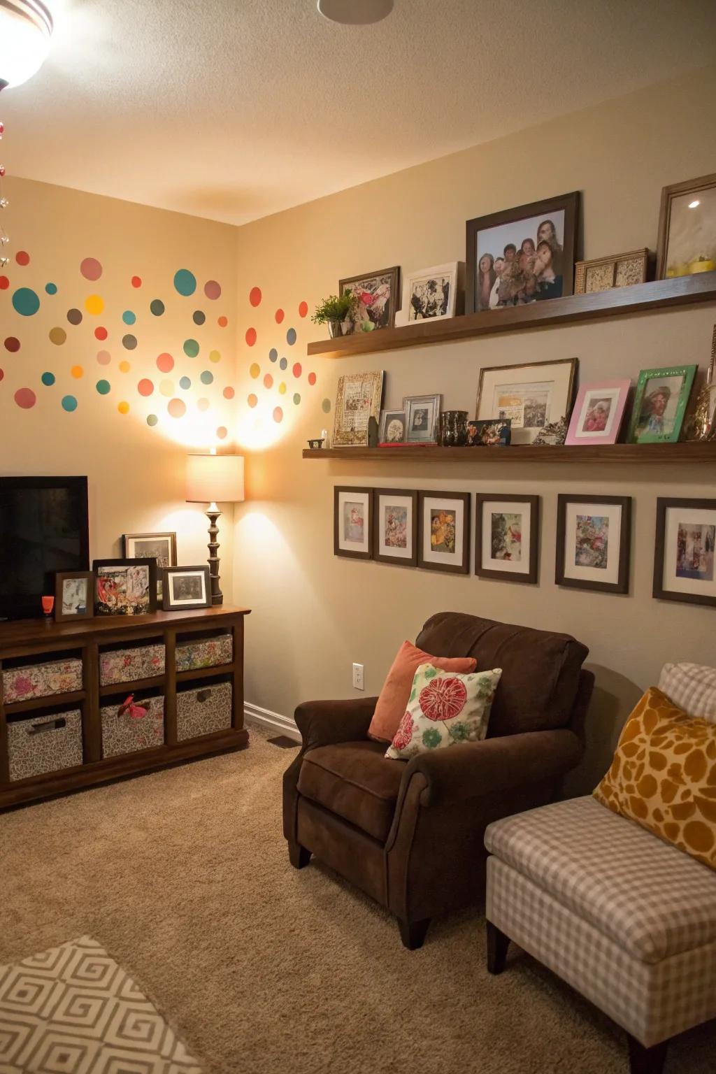 Personalized decor renders a space uniquely yours.