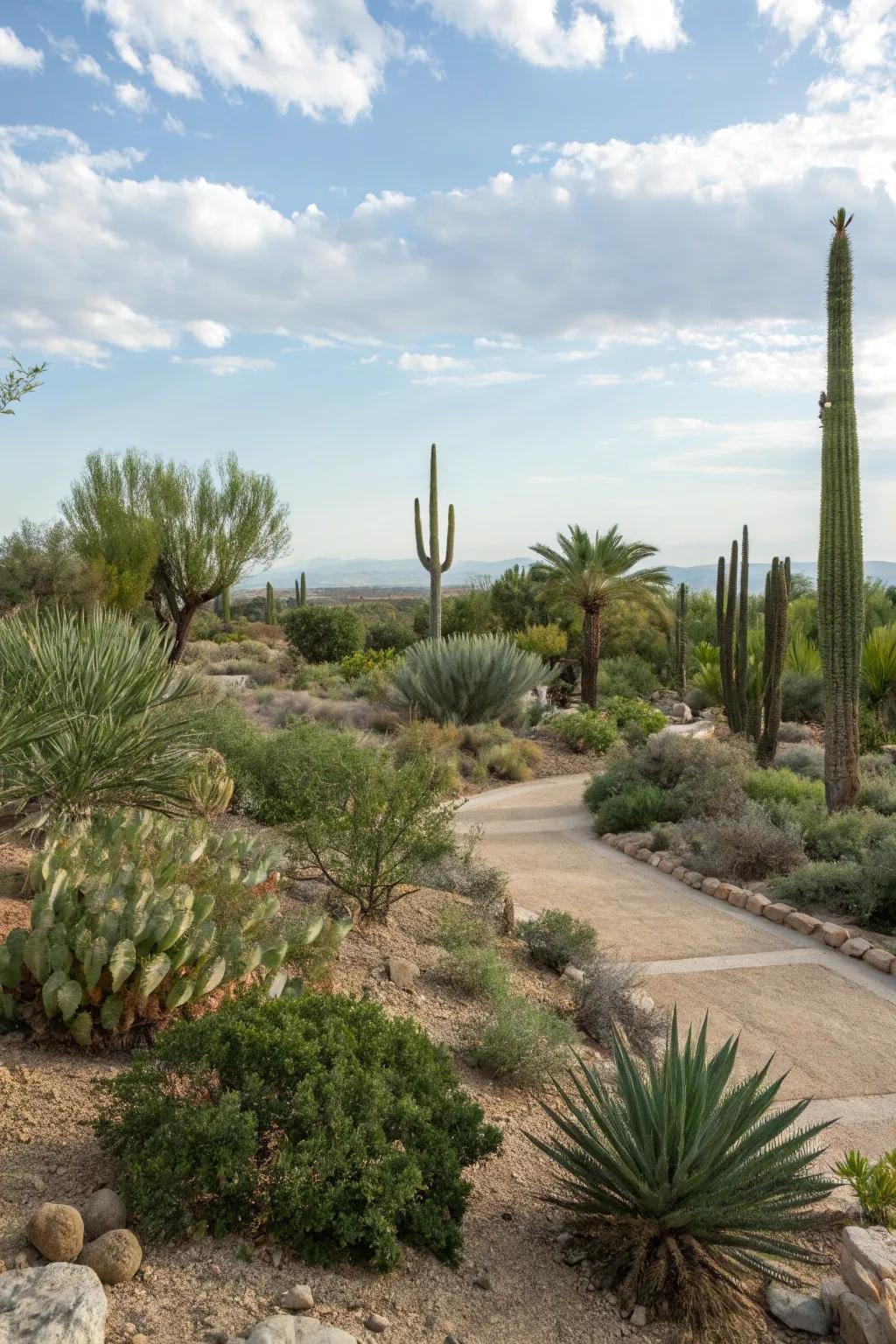 Various plant heights add depth and visual interest to your space.