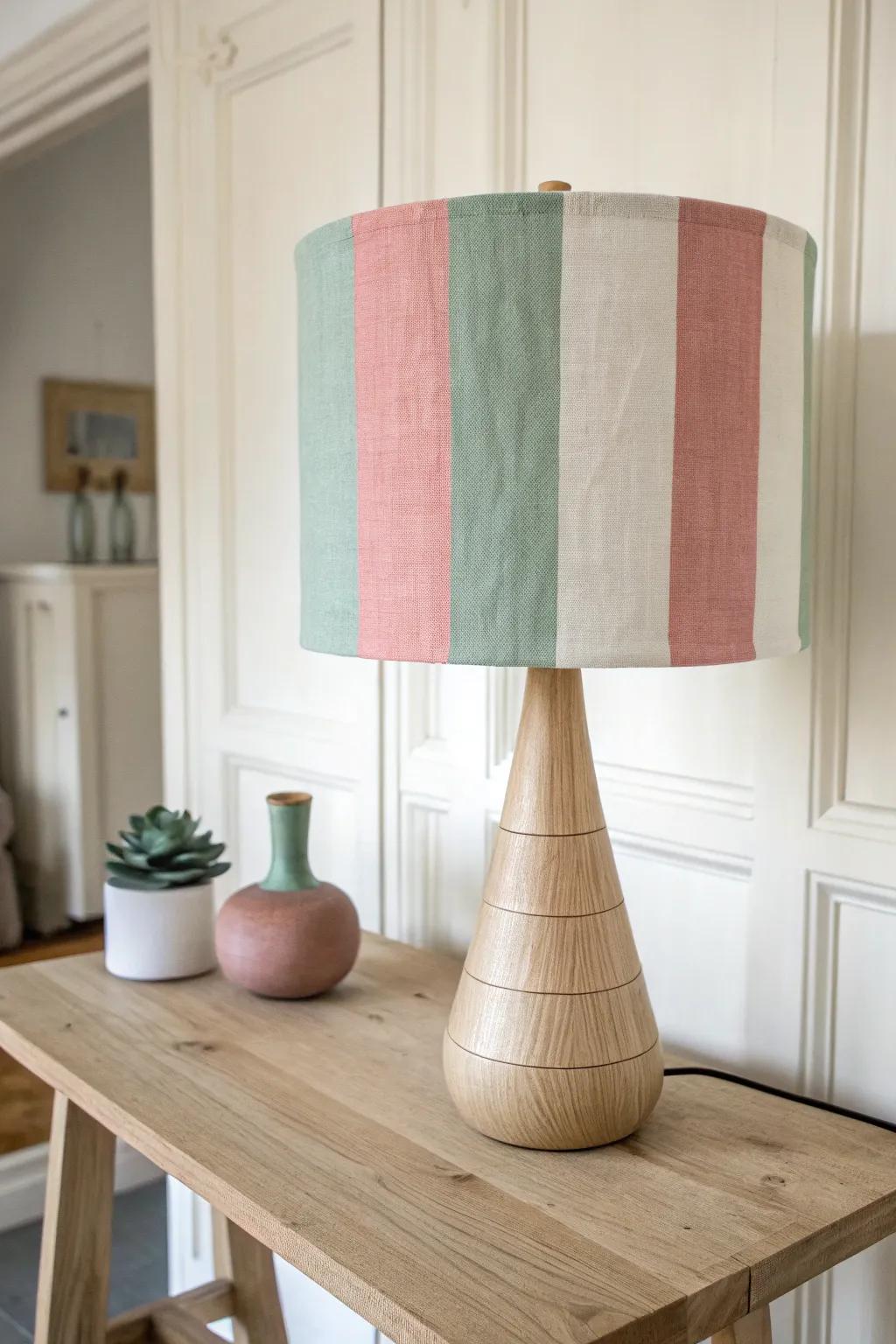 Elevate your space with a DIY color block lampshade — where simplicity meets bold design in perfect harmony.