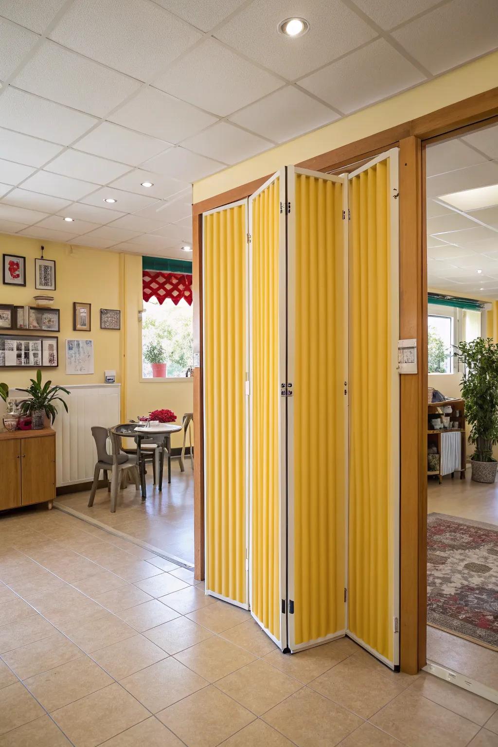 Incorporate versatility through concertina doors.
