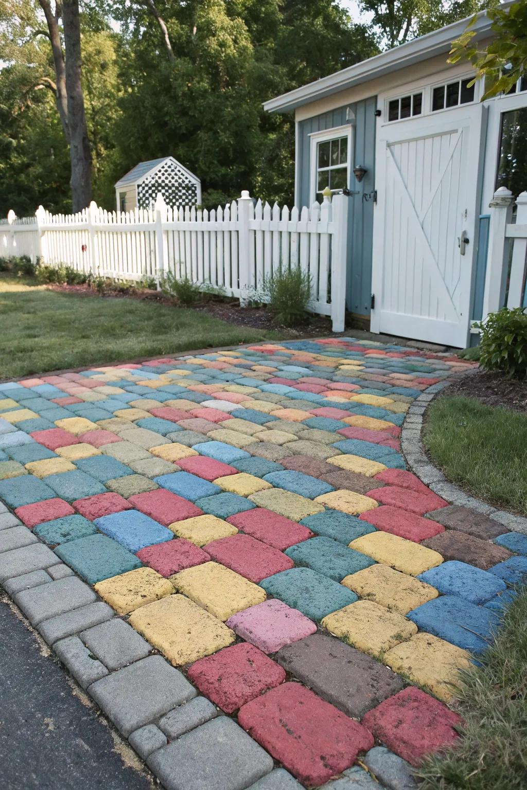 Colors have the power to convert your driveway into a lively and welcoming area.