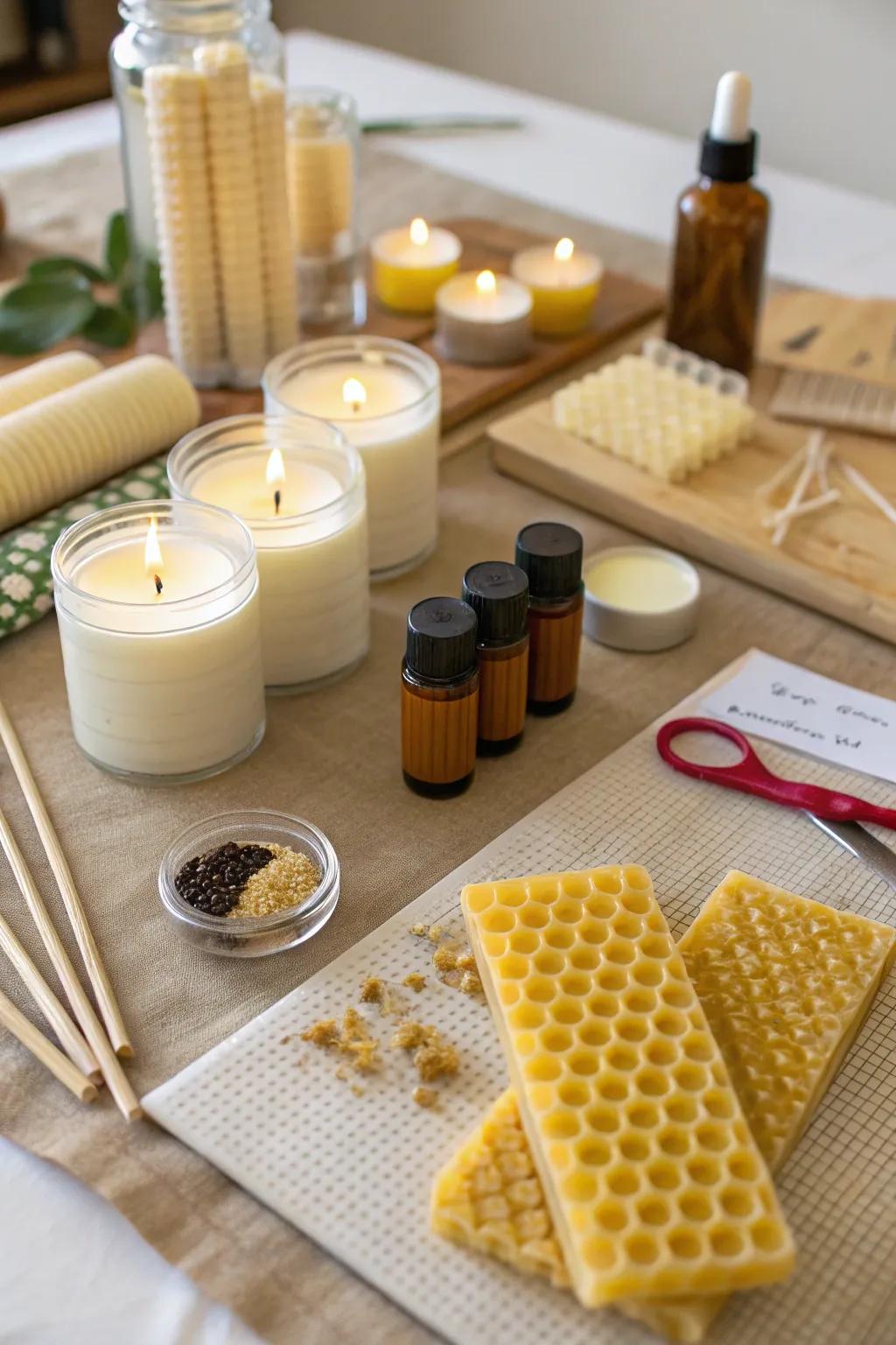 Craft your own fragrant wicks with a DIY workshop.