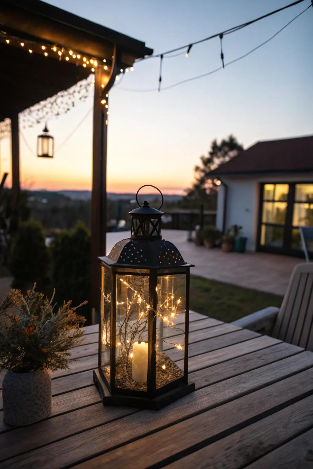 Minute bulbs convert lanterns into magical signals.